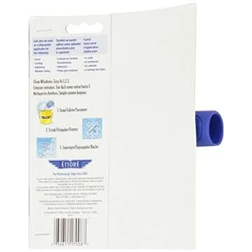 Ettore-17008 8-Inch All Purpose Window Squeegee with Lifetime Silicone Rubber Blade, Blue