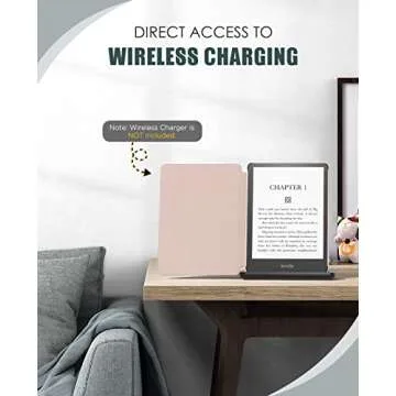 MoKo Case for 6.8" Kindle Paperwhite (11th Generation-2021) and Kindle Paperwhite Signature Edition, Lightweight Shell Cover with Auto Wake/Sleep for Kindle Paperwhite 2021 E-Reader, Rose Gold