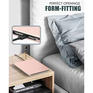 MoKo Case for 6.8" Kindle Paperwhite (11th Generation-2021) and Kindle Paperwhite Signature Edition, Lightweight Shell Cover with Auto Wake/Sleep for Kindle Paperwhite 2021 E-Reader, Rose Gold