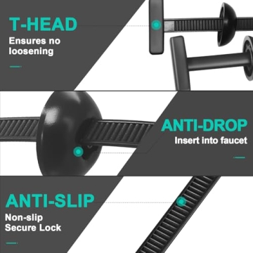 Durable Nylon Cable Tie Buckle Set of 150 - Ideal for Fixes