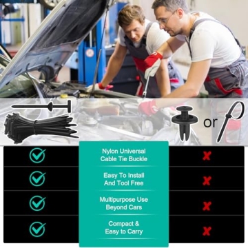 Durable Nylon Cable Tie Buckle Set of 150 - Ideal for Fixes