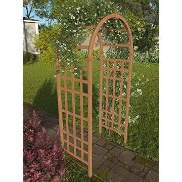 Sierra 39"W x 81"H Composite Vinyl Arbor