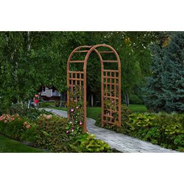 Sierra 39"W x 81"H Composite Vinyl Arbor