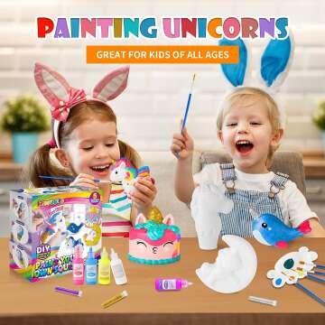 Unicorn Painting Kit for Kids - 5 Slow-Rise Unicorns