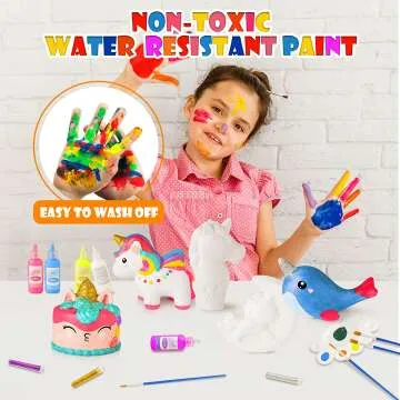 Unicorn Painting Kit for Kids - 5 Slow-Rise Unicorns