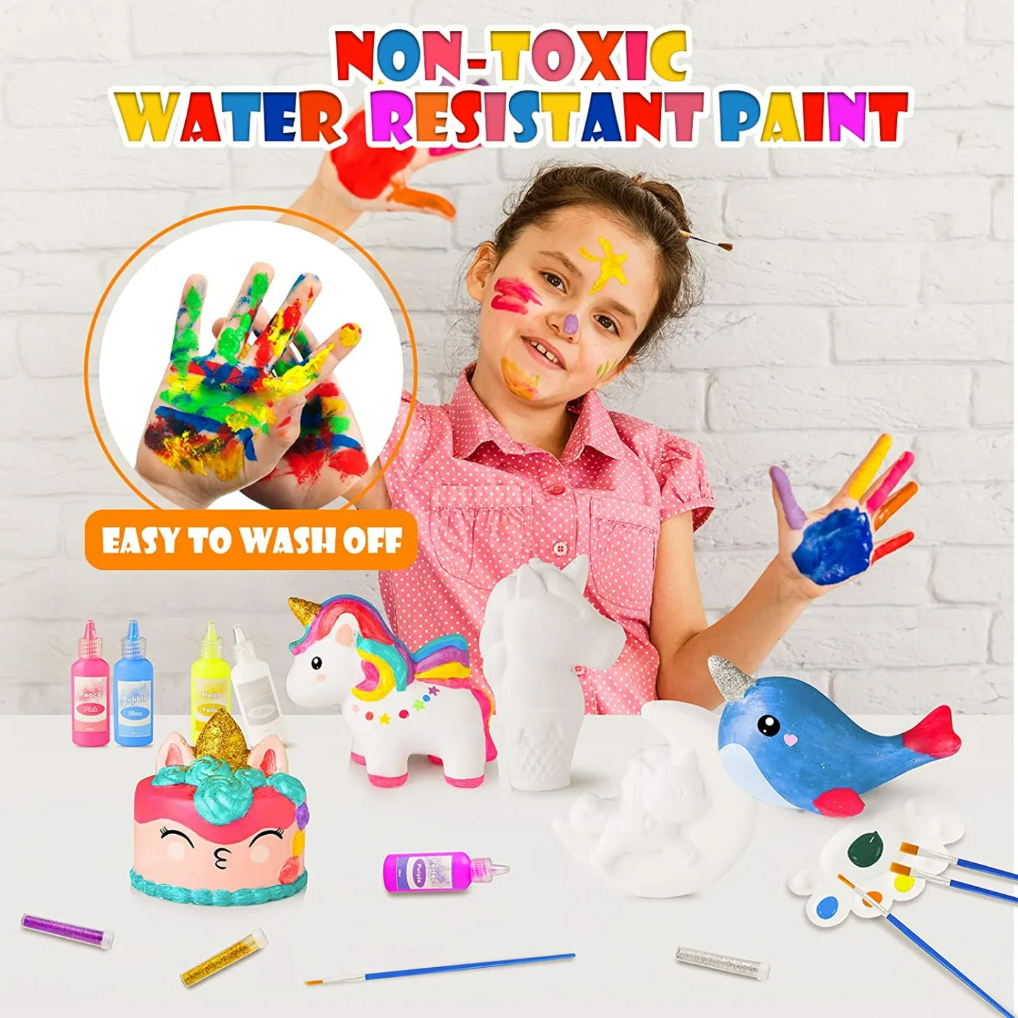 Unicorn Painting Kit for Kids - 5 Slow-Rise Unicorns