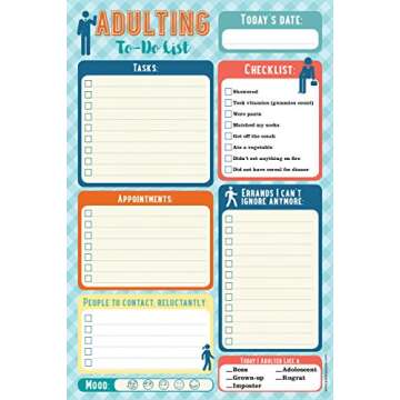 Adulting Note Pad (To Do List)