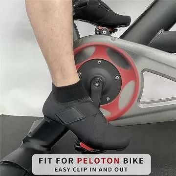 VikoViren Unisex Cycling Shoes Compatible with Peloton Bike with Single Hook & Loop Strap and Delta Cleats Included Perfect for Indoor Road Riding Bike Shoes for Men Women, Black 10