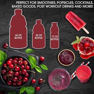 Cherry Bay Orchards Montmorency Tart Cherry Juice - (3 pack - 12oz Bottles) - 100% Domestic, All Natural Ingredients, No Added Sugar, Gluten-Free, GMO Free - 100% Vegetarian and Vegan