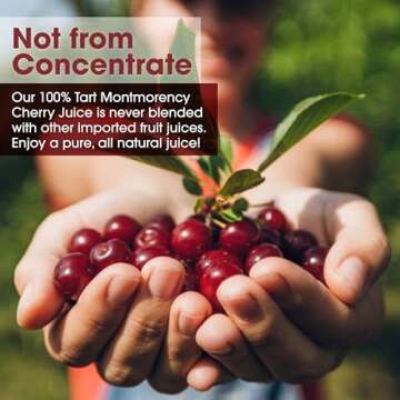 Cherry Bay Orchards Montmorency Tart Cherry Juice - (3 pack - 12oz Bottles) - 100% Domestic, All Natural Ingredients, No Added Sugar, Gluten-Free, GMO Free - 100% Vegetarian and Vegan