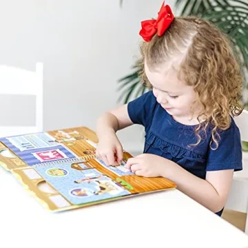 Melissa & Doug Reusable Puffy Sticker Activity Books for Kids