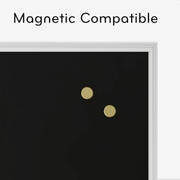 U Brands Magnetic Chalkboard 30x20 Premium Matte White Frame