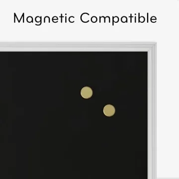 U Brands Magnetic Chalkboard 30x20 Premium Matte White Frame