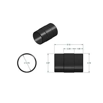 WOODRIVER 4" Dust Collection Hose Splice Fitting for Woodworking