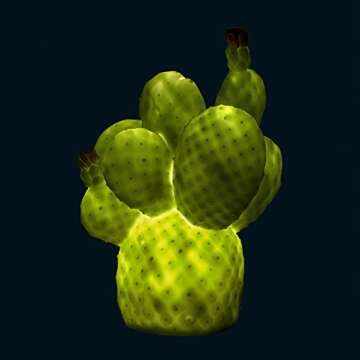 Goodnight Light Cactus Lamp, Pale Green