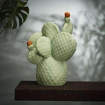 Goodnight Light Cactus Lamp, Pale Green