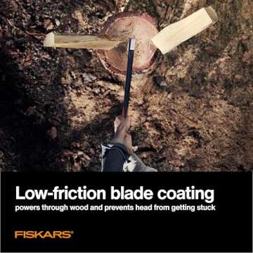 Fiskars X17 Splitting Axe for Wood & Gardening Work