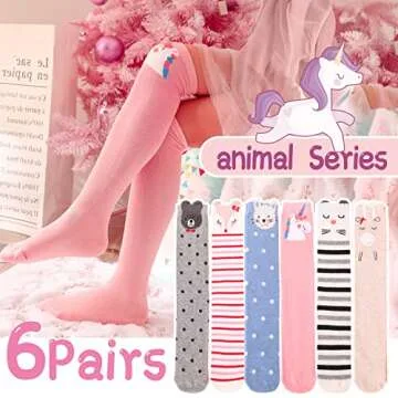 Buy Anlisim Girls Knee High Socks Fun Styles for Kids