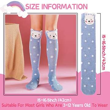 Buy Anlisim Girls Knee High Socks Fun Styles for Kids