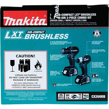 Compact Makita 18V LXT Cordless Tool Combo Kit