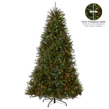 7.5ft Dunhill Fir Pre-Lit Christmas Tree with LED Lights