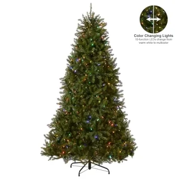 7.5ft Dunhill Fir Pre-Lit Christmas Tree with LED Lights
