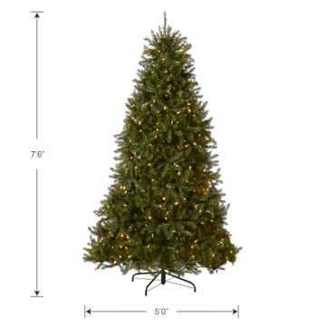 7.5ft Dunhill Fir Pre-Lit Christmas Tree with LED Lights