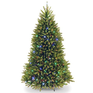 7.5ft Dunhill Fir Pre-Lit Christmas Tree with LED Lights