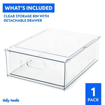 Clear Plastic Refrigerator Organizer Bins for Smart Storage