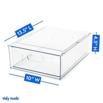 Clear Plastic Refrigerator Organizer Bins for Smart Storage
