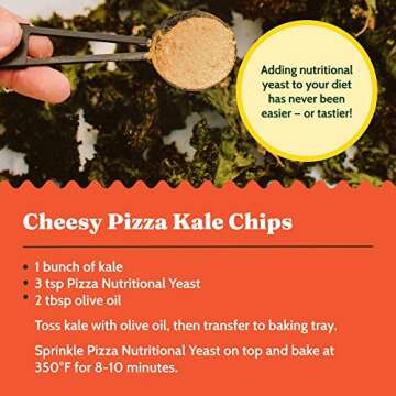 Nutritional Yeast Seasoning - Vegan Pizza Flavor (3.7 oz)