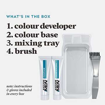 JUST FOR MEN Color Gel Mustache & Beard M-55 Real Black, 1 Count