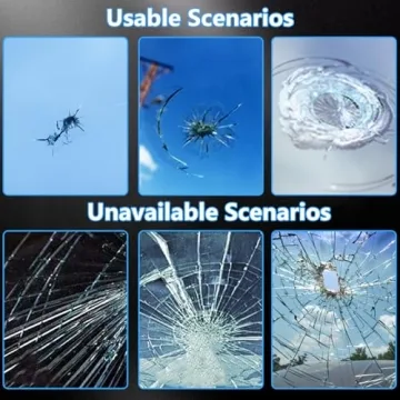 Brennenstuhl Windshield Repair Kit for Chips and Cracks, Rock Chip Repair Kit Windshield, for All Car Windshield Crack Repair Kit to Repair Scratches, with Curing and Pressurizing Device (Orange)