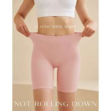 SIMIYA Slip Shorts for Women, Smooth Seamless Slip Shorts for Under Dresses, Stretch Workout Yoga Biker Shorts