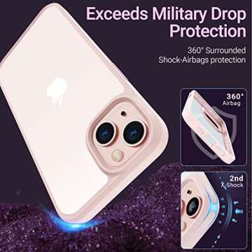 TORRAS Shockproof for iPhone 14 Case & for iPhone 13 Case Military Grade Drop Tested Shockproof Prot...