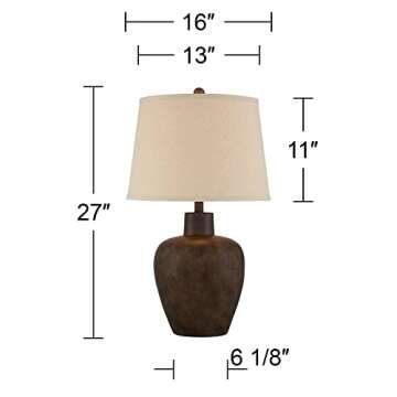 Elegant 27" Tall Regency Hill Glenn Table Lamps Set of 2