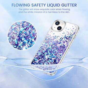 Caka iPhone 13/14 Glitter Case with Screen Protector