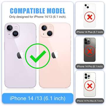 Caka iPhone 13/14 Glitter Case with Screen Protector