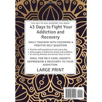 Fuck My Addiction: Mental Health Journal | 43 Days to Fight Your Addiction and Recovery | Daily Trac...