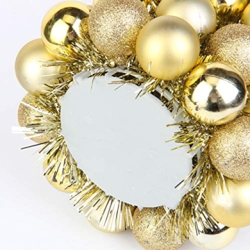 Costyleen 16 Inch Christmas Ball Tree for Festivities