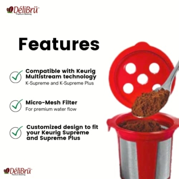 DeliBru Reusable K Cups for Eco-Friendly Brewing