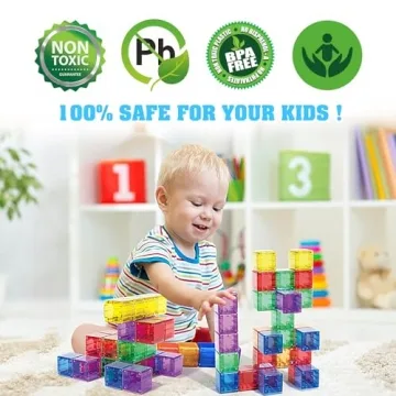 Caferria Magnetic Blocks for Creative Learning Toys