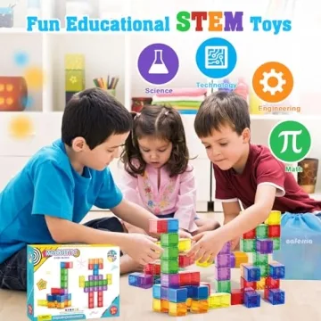 Caferria Magnetic Blocks for Creative Learning Toys