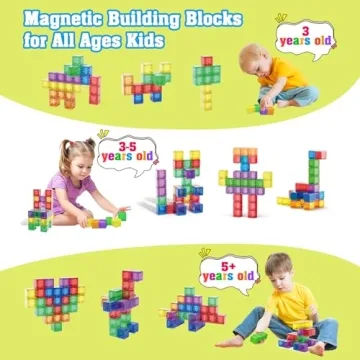 Caferria Magnetic Blocks for Creative Learning Toys