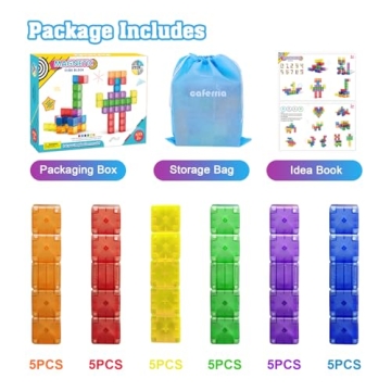 Caferria Magnetic Blocks for Creative Learning Toys