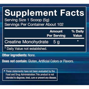 BodyTech 100% Pure Creatine Monohydrate Powder - Premium Micronized Creatine for Enhanced Muscle Strength and Performance - Supports Muscles, Recovery, and Increased Exercise (18oz/102 Servings)