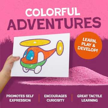 Hygloss Colored Craft Sand - Eco-Friendly Kids Art Supply