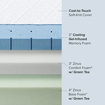 Zinus 14 Inch Ultra Cooling Gel Mattress for Ultimate Comfort