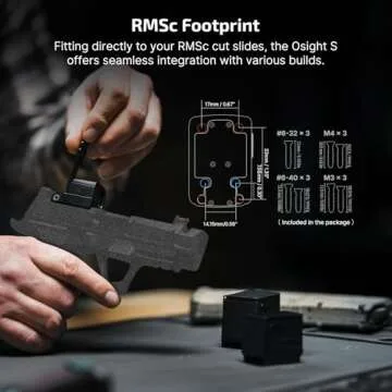 OSIGHT S Multi-Reticle Micro Enclosed Sight - Rechargeable Red Dot