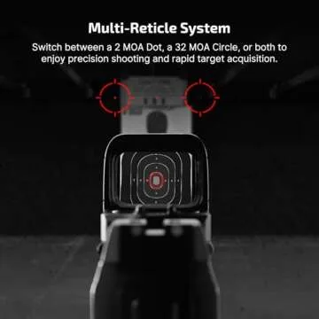 OSIGHT S Multi-Reticle Micro Enclosed Sight - Rechargeable Red Dot